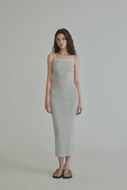 Lezen Modern Striped Summer Dress