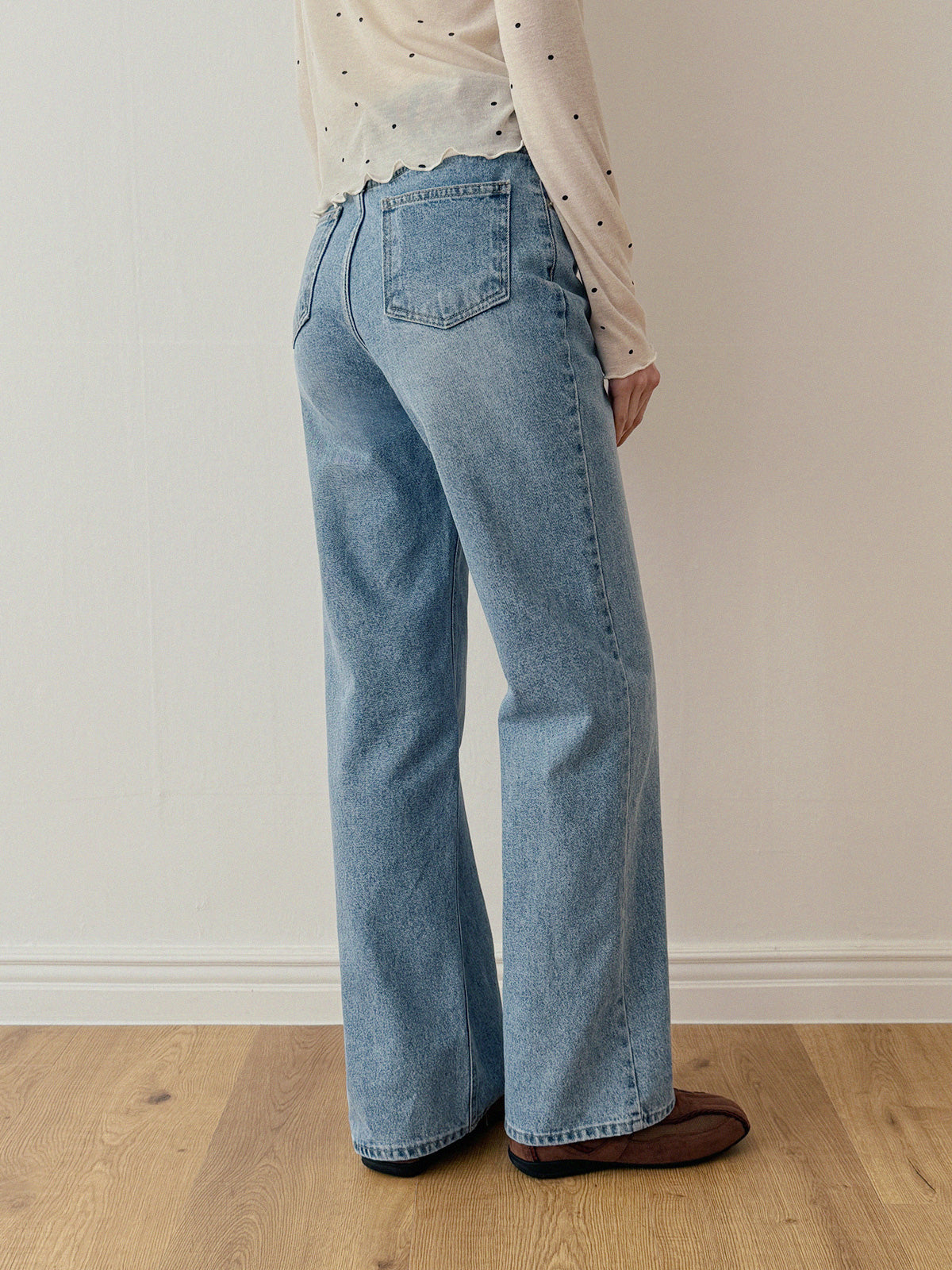 Cont Straight Denim Long Pants