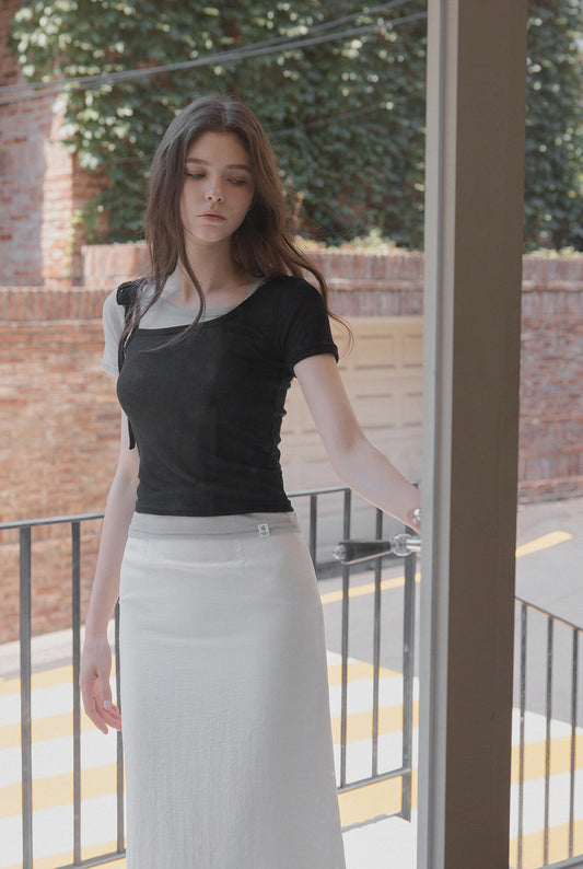 Winb Layered Effect Colourblock T-Shirt