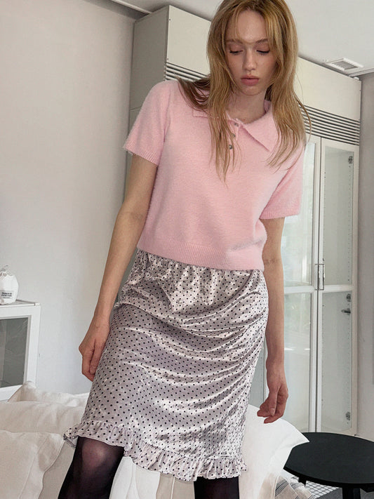 Ribel Soft Collar Knit Tee