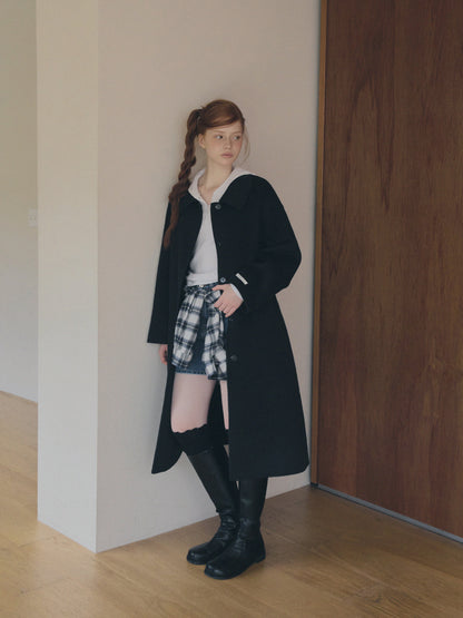 Rand Check Oversized Long Sleeve Shirt