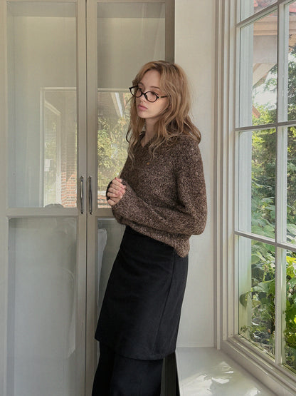 Dupe Mixed Loose-Fit Knit