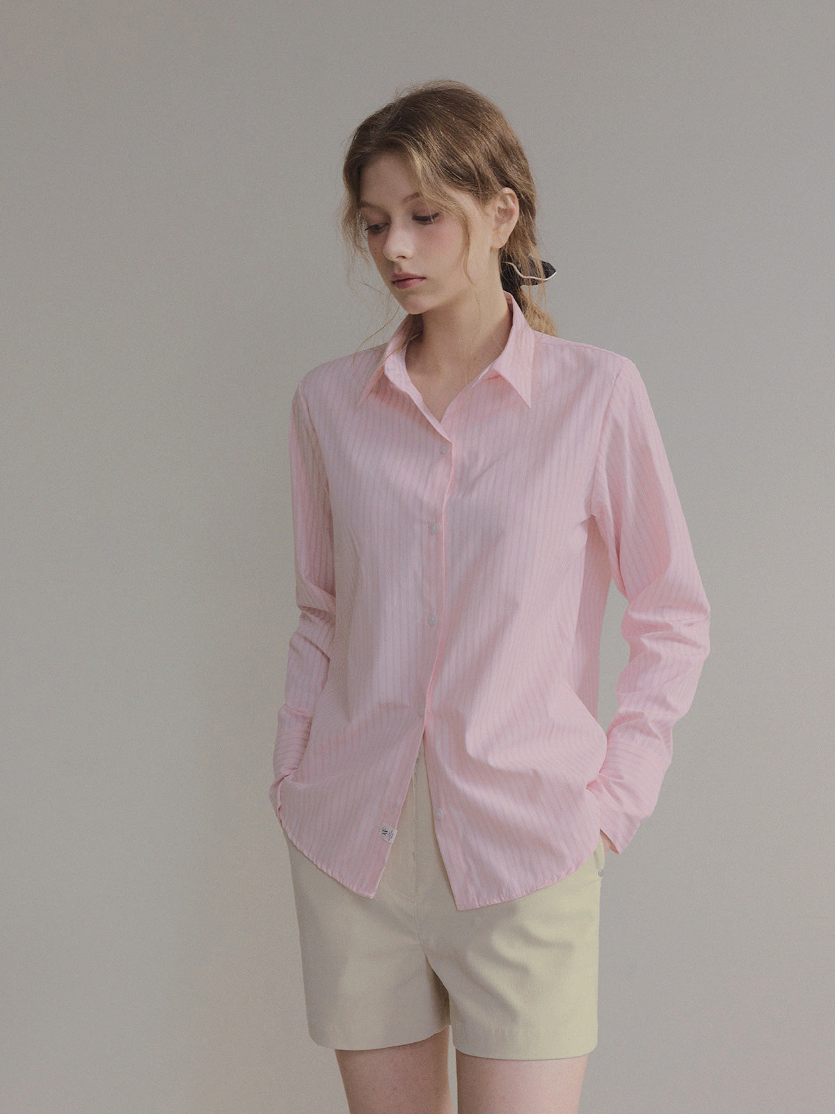 Hughes Stripe Cuffs Long-Sleeve Shirt